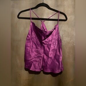 Zara Fuchsia Satin Camisole